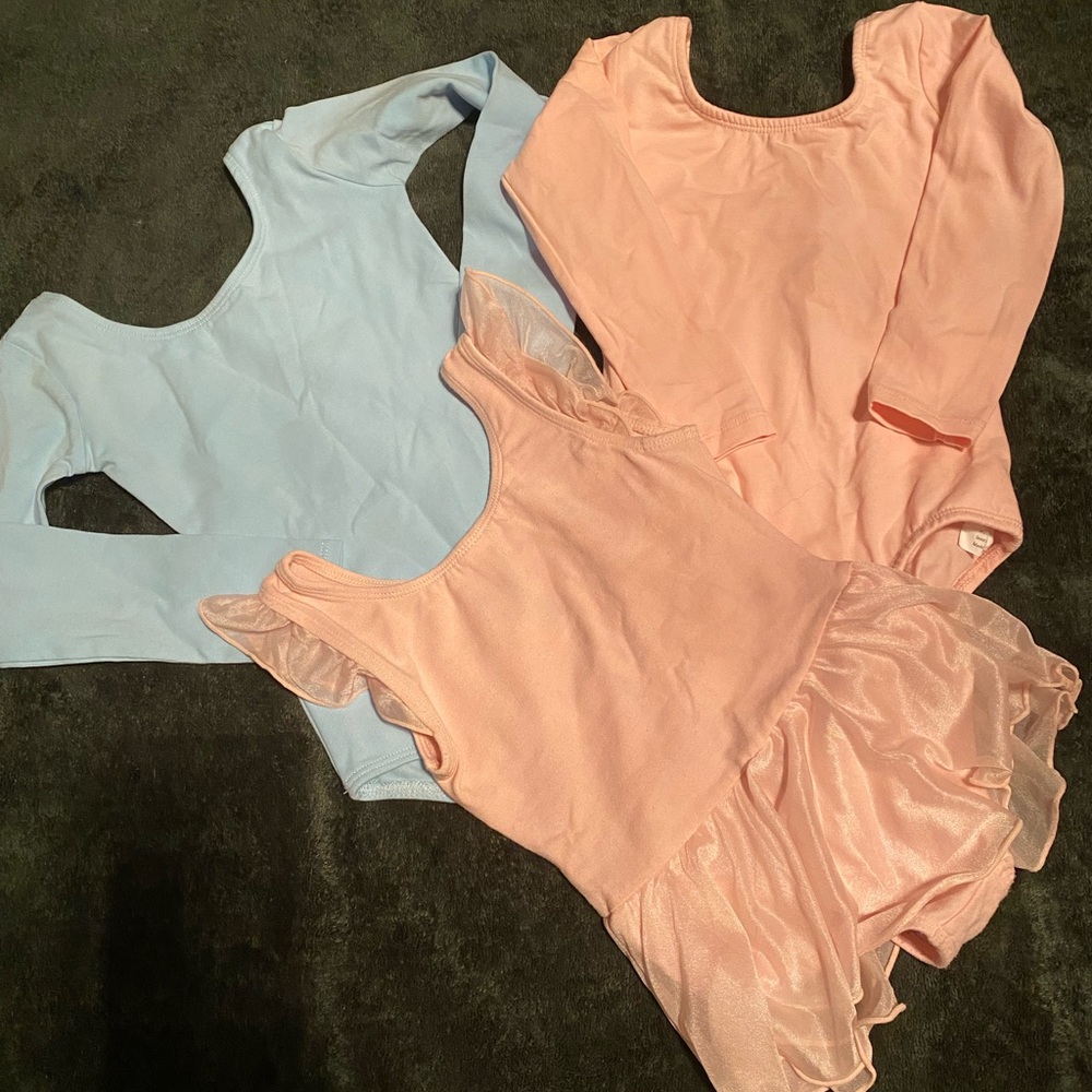 Toddler size 2T/3T dance leotard (set of 3)